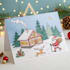 design a custom chritsmas card with hand drawn illustrations