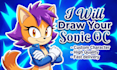 sonic the hedgehog style in fullbody