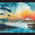 paint landscapes in watercolor