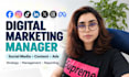 be your digital marketing manager and social media manager to grow your brand