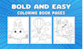 draw custom hand drawn bold and easy coloring book pages