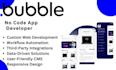do bubble io website development, build bubble app, bubble mvp saas developer