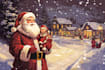 design a custom flat style christmas illustration