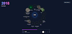 design a cinematic interactive website for music artists