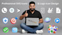 design modern flat icons, app icons, UI icons