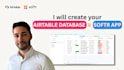 set up your airtable database and build your frontend app