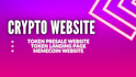 create presale website, crypto token website, memecoin website
