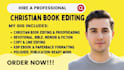 christian book editor, proofreading, copy editing, devotional formatting