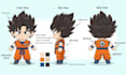 custom plush toy anime character reference sheet stuffed toy illustration