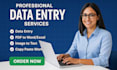 do data entry, data collection