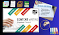 write SEO friendly articles and blogs