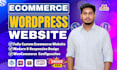 develop ecommerce website via wordpress and woocommerce