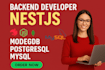 build scalable nodejs API with express,nestjs , mongodb or postgresql