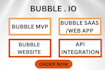 develop bubble io bubble mvp bubble io developer saas web app bubble website