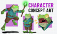 draw dnd and oc character design concept art