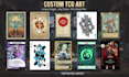 create custom 52 playing card deck printable card illustration card box template