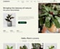 develop plants store website design