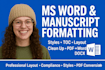 edit ms word, format, design, and fix  microsoft word document professionally