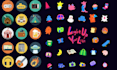 do colourful game icons, 2d flat icons, skill icons, UI icons, items and objects