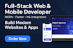 full stack web and mobile dev mern flutter and ml integration