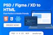 convert your figma design into clean, responsive HTML CSS