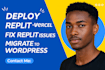 deploy replit app to vercel fix replit integrate supabase migrate to wordpress