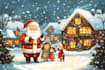 create festive holiday christmas design illustration