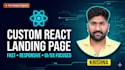 create a custom react landing page responsive UI UX design