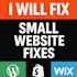 fix one small website task quickly