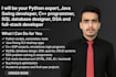 be your python expert, java swing developer, cpp, sql database design