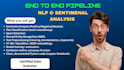 build nlp models like sentiment analysis, text classification, and ner