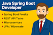 develop enterprise java spring boot backend systems with best practices