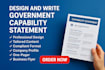 design government capability statement, to secure government contracts