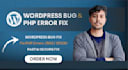 fix wordpress bugs errors and PHP issues