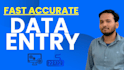 do accurate data entry, web research and excel work