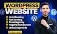 build a hotel booking, taxi booking, tour and travel agency website in wordpress