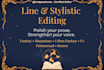 line and stylistically edit your fantasy or romantasy novel