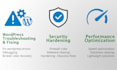fix wordpress issues, improve security and optimize performance