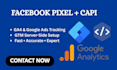 setup facebook pixel conversion API capi, ga4 and google ads tracking with GTM