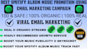 create email marketing campaign to promote spotify album promotion
