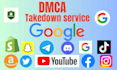 takedown harassing remove copyright mass report tiktok,yt,ig,fb,onlyfans by dmca