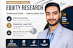 write professional equity research report with valuation