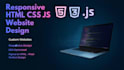 create a responsive HTML CSS javascript website
