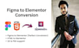 convert figma, psd or xd to elementor wordpress