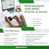 perform statistical analysis in spss, stata, or excel