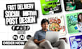 design creative instagram carousel and social posts