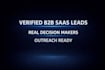 build a verified b2b saas lead list with real decision makers
