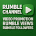 rumble channel, video promotion, rumble views, rumble followers