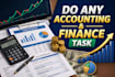 do any accounting and finance task