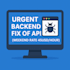 do urgent backend fix of api weekend rate 45 usd an hour